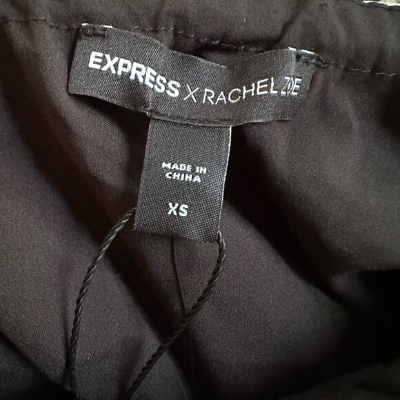 NEW Express x Rachel Zoe Animal Print One Shoulder Bodysuit XS Black Tan Zebra - Picture 5 of 7